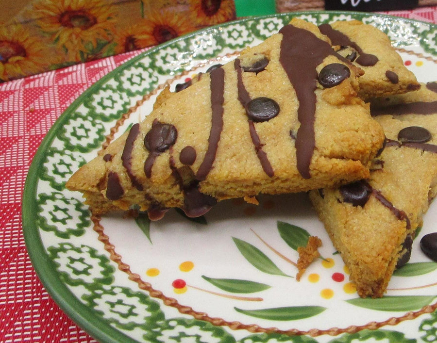 Keto Scones, Chocolate Chip, Gluten Free, Dairy Free, Vegan, Grain Free, Sugar Free, Wellness Gift, low carb, fitness snacks, Birthday treat