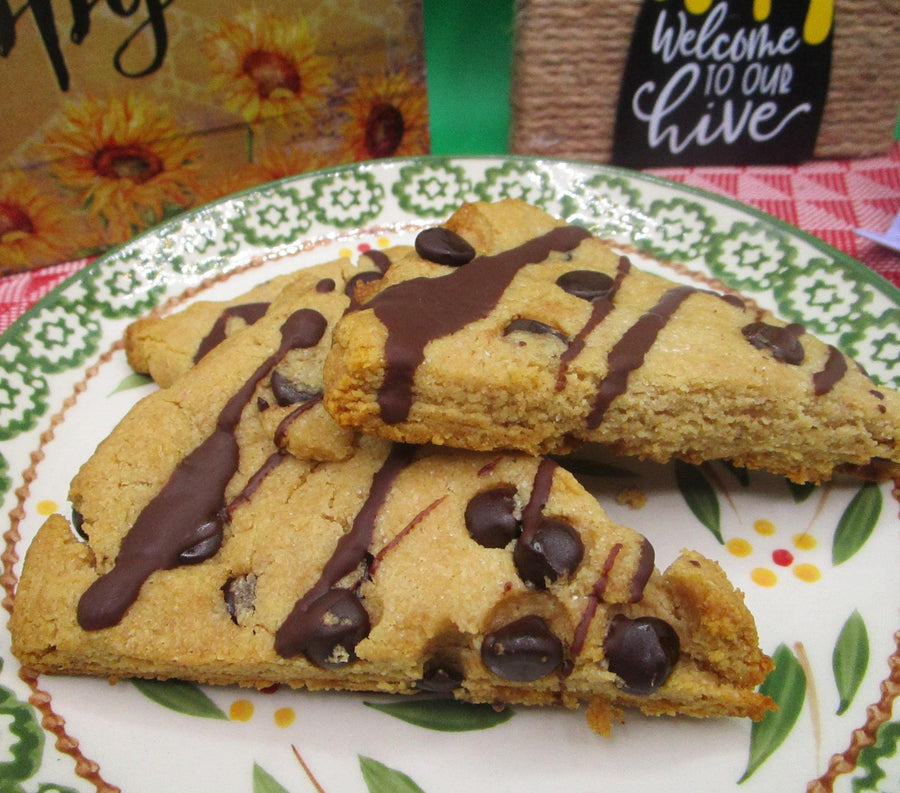 Keto Scones, Chocolate Chip, Gluten Free, Dairy Free, Vegan, Grain Free, Sugar Free, Wellness Gift, low carb, fitness snacks, Birthday treat