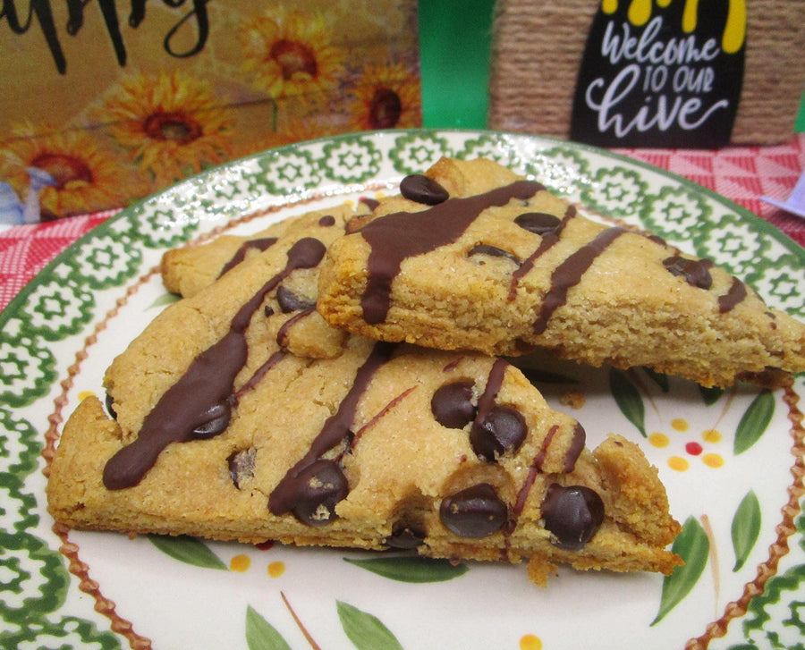 Keto Scones, Chocolate Chip, Gluten Free, Dairy Free, Vegan, Grain Free, Sugar Free, Wellness Gift, low carb, fitness snacks, Birthday treat