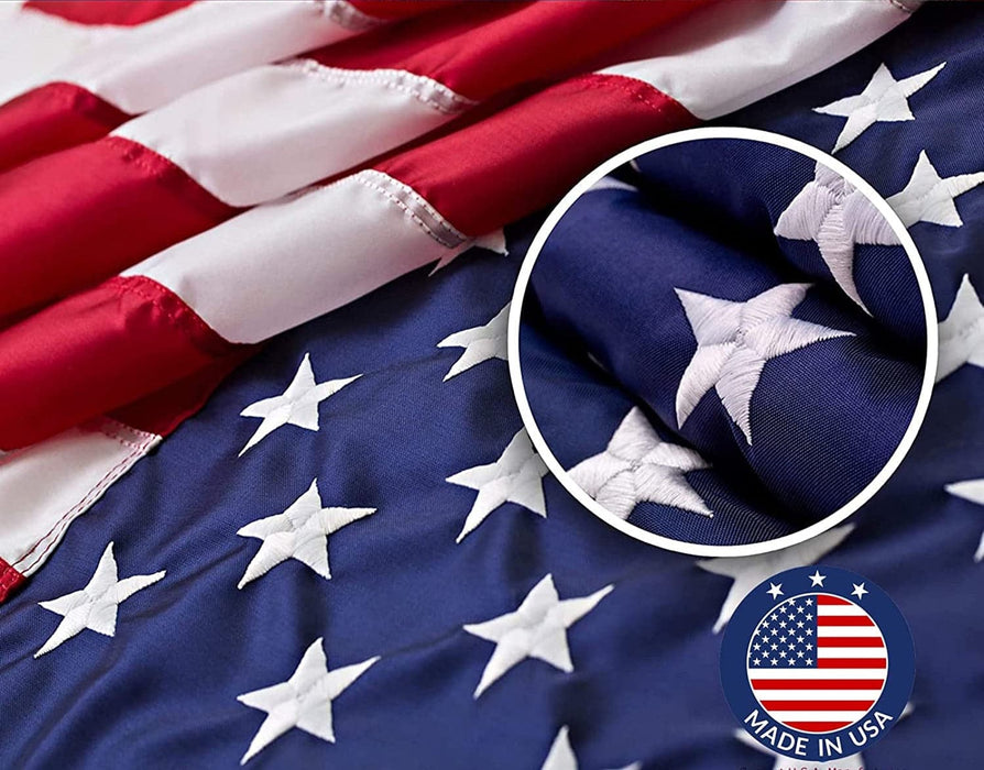 Nylon American Flag — Fade-Resistant Made in USA