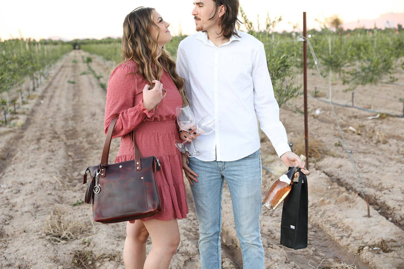 Wine Tote - Lifetime Leather Co