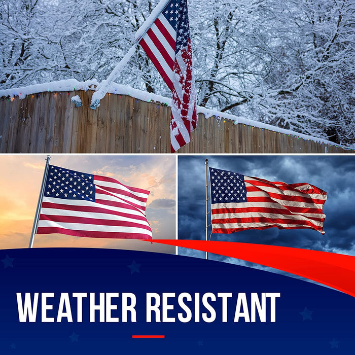 Nylon American Flag — Fade-Resistant Made in USA