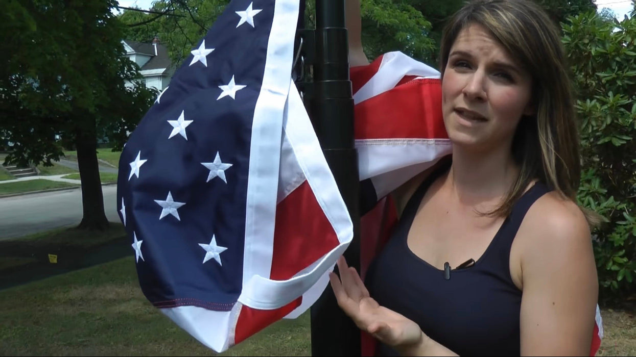 Nylon American Flag — Fade-Resistant Made in USA