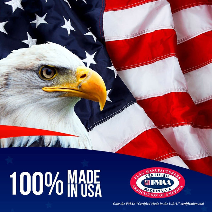 Nylon American Flag — Fade-Resistant Made in USA