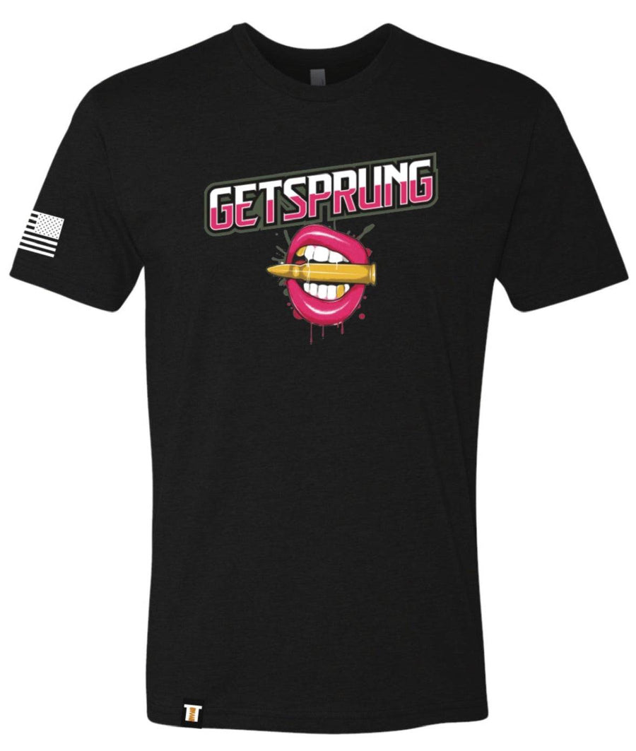 Get Sprung V2 White Bullet lips unisex T-Shirt XS-XXL
