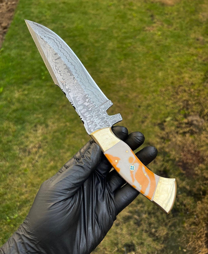 Damascus Steel Camping knife