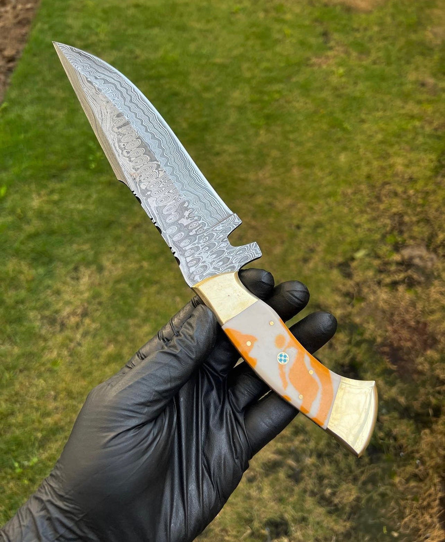 Damascus Steel Camping knife