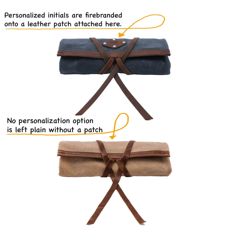 Leather and Canvas Tech Roll - Lifetime Leather Co