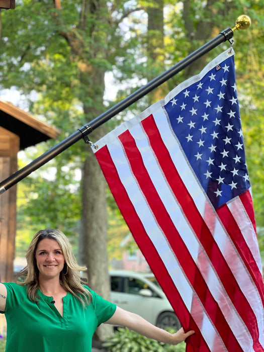 Nylon American Flag — Fade-Resistant Made in USA