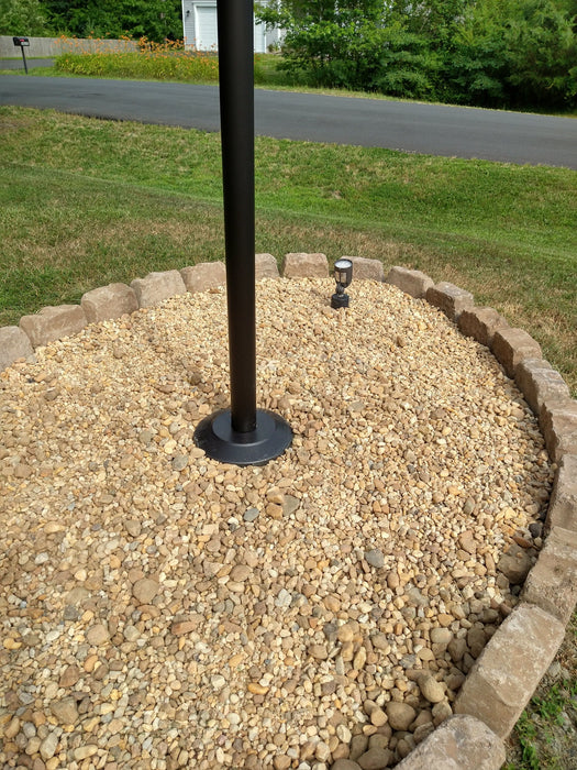 Black Bronze Forged Aerospace Grade Anodized Aluminum Flash Collar - Flagpole Base Cover