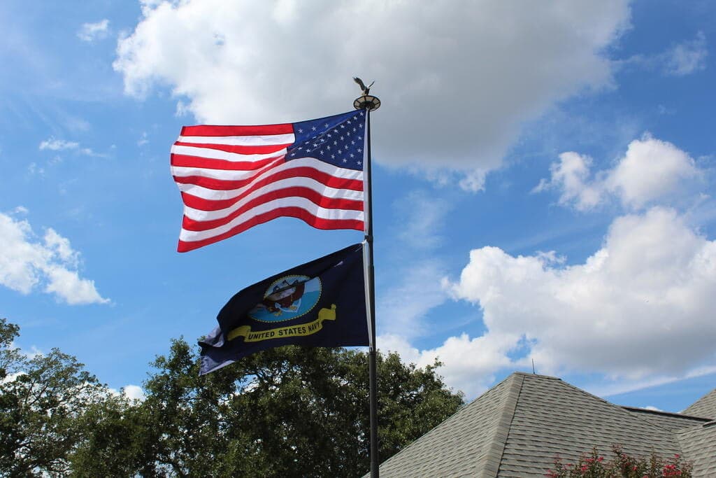 Nylon American Flag — Fade-Resistant Made in USA