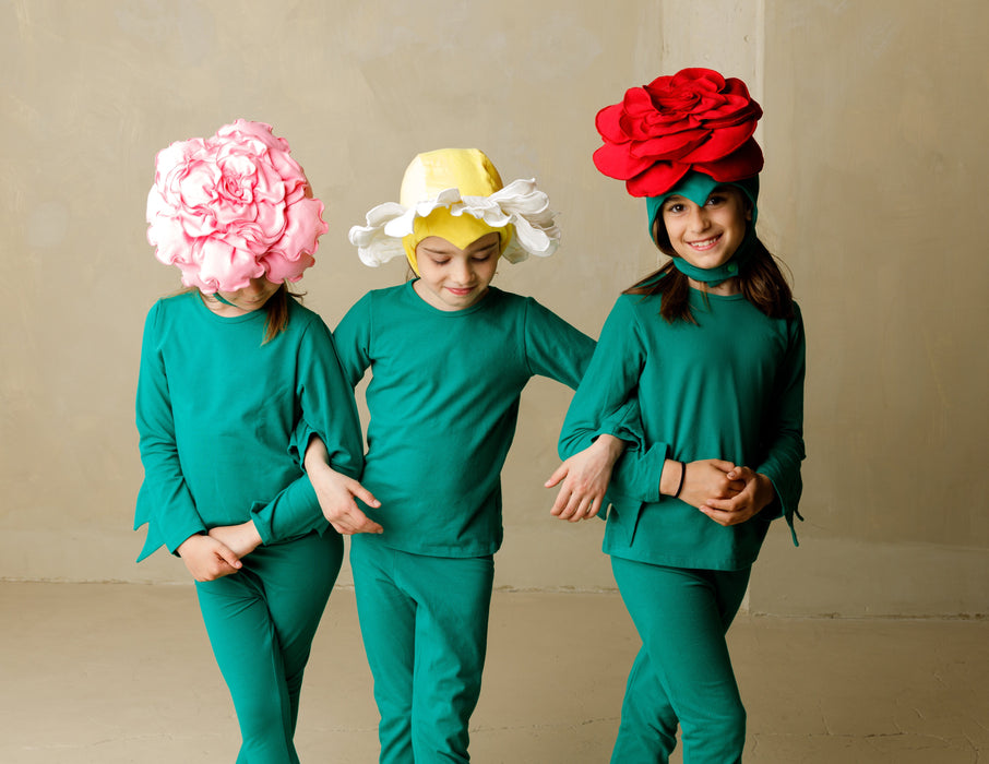 Red Rose Costume with Green Stem Pajamas by Band of the Wild