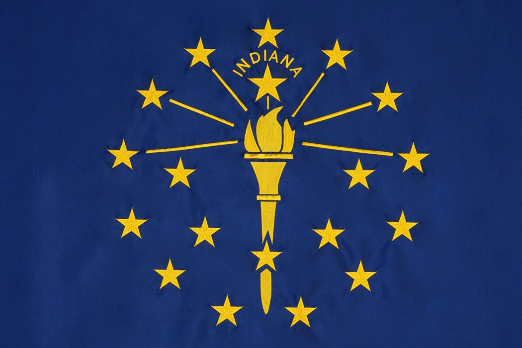 Indiana State Flag - 100% Made in USA
