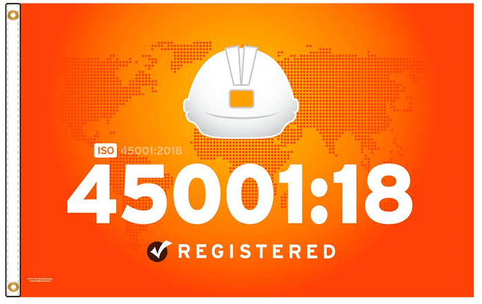 ISO 45001:18 Flag