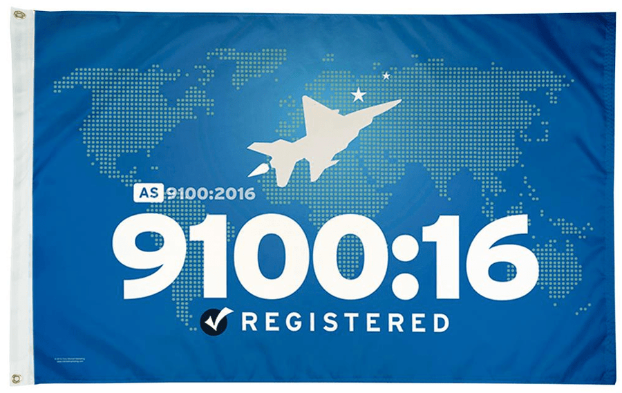 ISO 9100:16 Flag