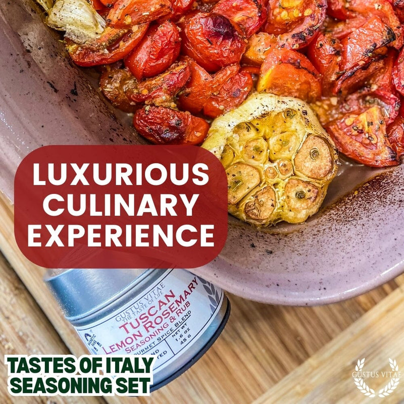 Italian Seasoning Gift Set - Tastes of Italy - Artisanal Spice Blends Six Pack Collections & Gift Sets Gustus Vitae