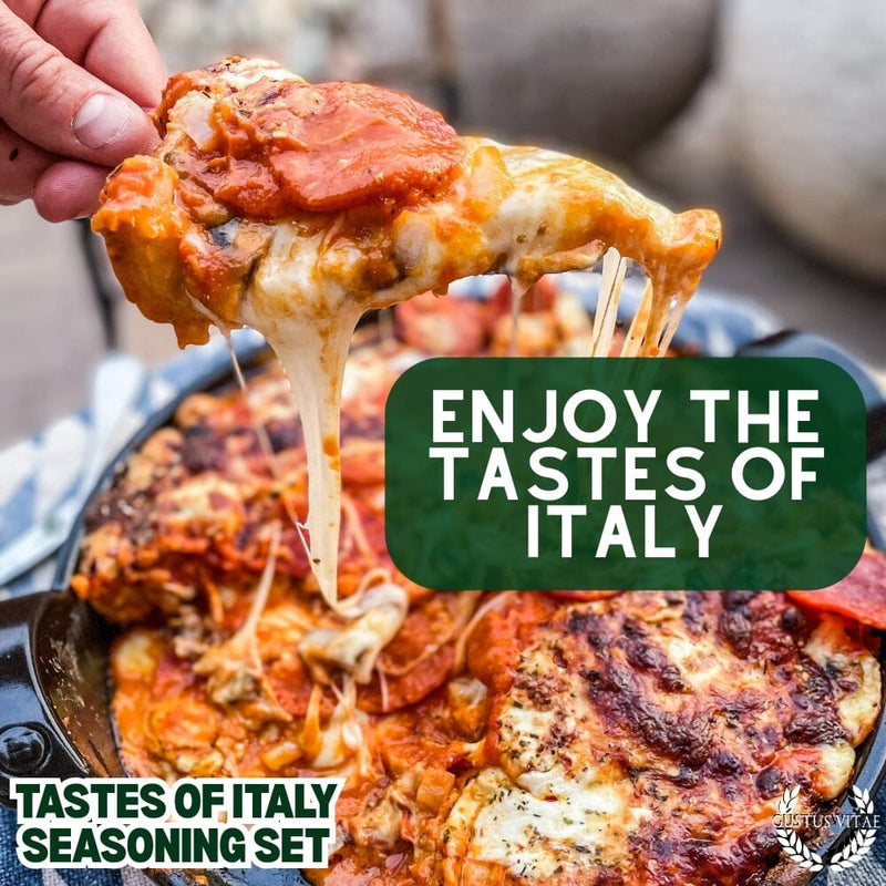 Italian Seasoning Gift Set - Tastes of Italy - Artisanal Spice Blends Six Pack Collections & Gift Sets Gustus Vitae