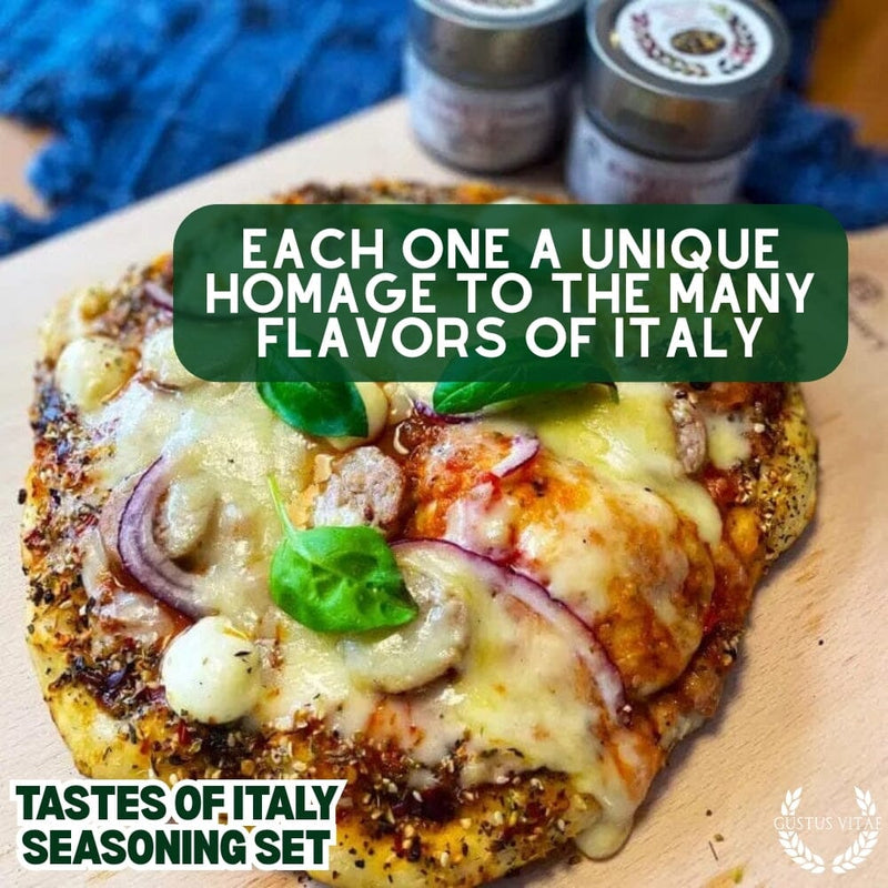 Italian Seasoning Gift Set - Tastes of Italy - Artisanal Spice Blends Six Pack Collections & Gift Sets Gustus Vitae