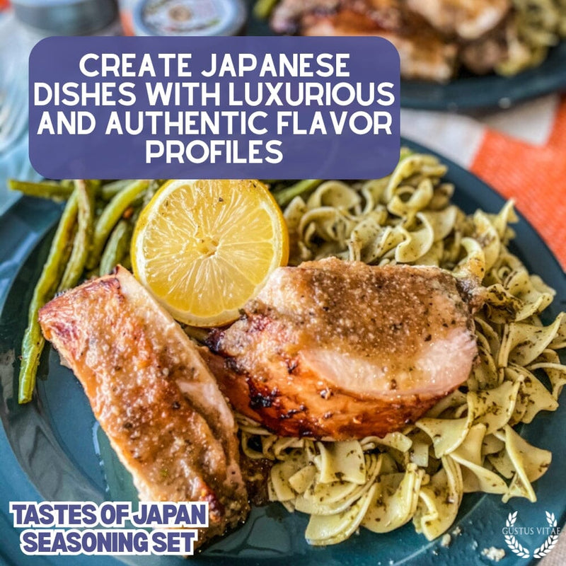 Japanese Seasoning Gift Set - Tastes of Japan - Artisanal Spice Blends Six Pack Collections & Gift Sets Gustus Vitae