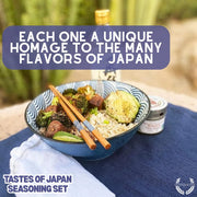 Japanese Seasoning Gift Set - Tastes of Japan - Artisanal Spice Blends Six Pack Collections & Gift Sets Gustus Vitae
