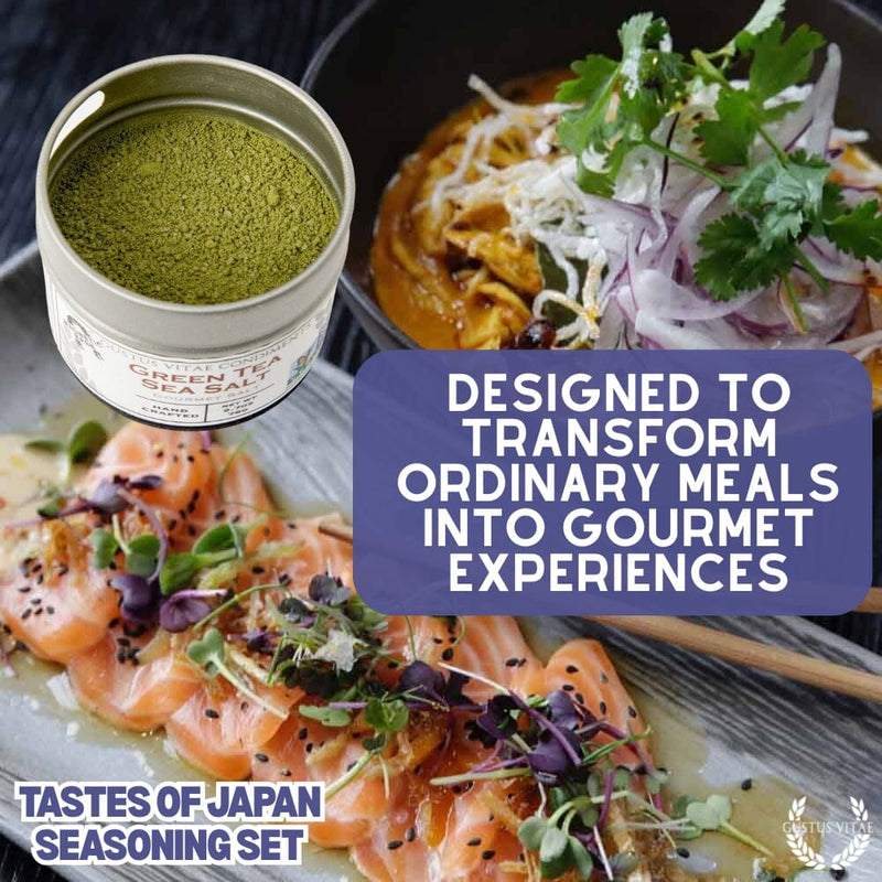 Japanese Seasoning Gift Set - Tastes of Japan - Artisanal Spice Blends Six Pack Collections & Gift Sets Gustus Vitae