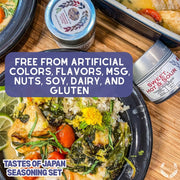Japanese Seasoning Gift Set - Tastes of Japan - Artisanal Spice Blends Six Pack Collections & Gift Sets Gustus Vitae