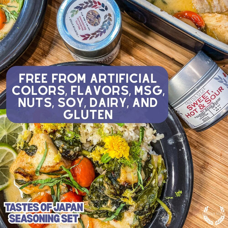 Japanese Seasoning Gift Set - Tastes of Japan - Artisanal Spice Blends Six Pack Collections & Gift Sets Gustus Vitae