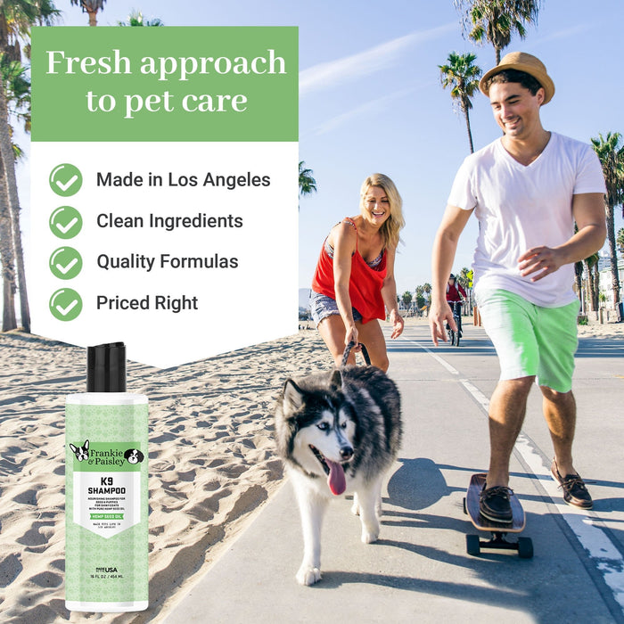 K9 Shampoo with Hemp Seed Oil - Shampoo for Dogs - 16oz Pet Grooming Los Angeles Brands 