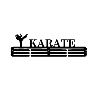 Karate Girl Sport Awards Medal Hanger
