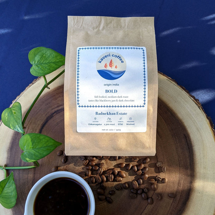 Kaveri Coffee - Bold | Badnekhan | Medium-Dark Roast (Whole Beans) - 6 bags x 12oz - Beverage | Delivery near me in ... Farm2Me #url#