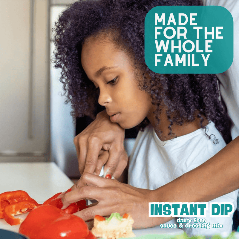Kid’s Menu: Instant Dip: Dairy-Free Sauce & Dressing Mix Gourmet Seasonings Gustus Vitae