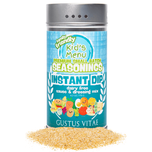 Kid’s Menu: Instant Dip: Dairy-Free Sauce & Dressing Mix Gourmet Seasonings Gustus Vitae