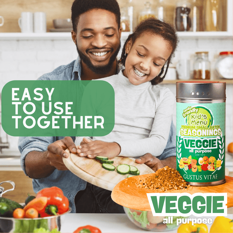 Kid’s Menu: Veggie: All Purpose Seasoning Gourmet Seasonings Gustus Vitae