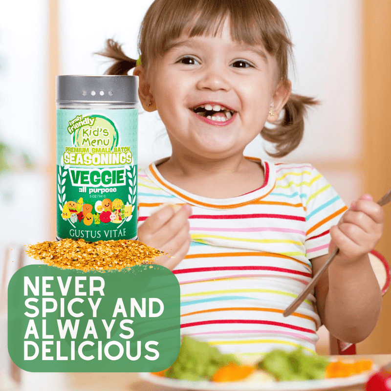 Kid’s Menu: Veggie: All Purpose Seasoning Gourmet Seasonings Gustus Vitae