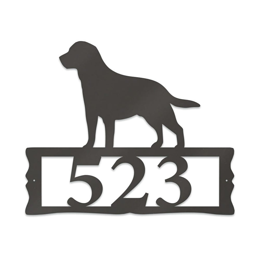 Labrador House Address Sign
