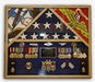 3 Flags Military Shadow Box, flag case for 3 flags. - The Military Gift Store