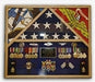 3 Flags Military Shadow Box, flag case for 3 flags. - The Military Gift Store
