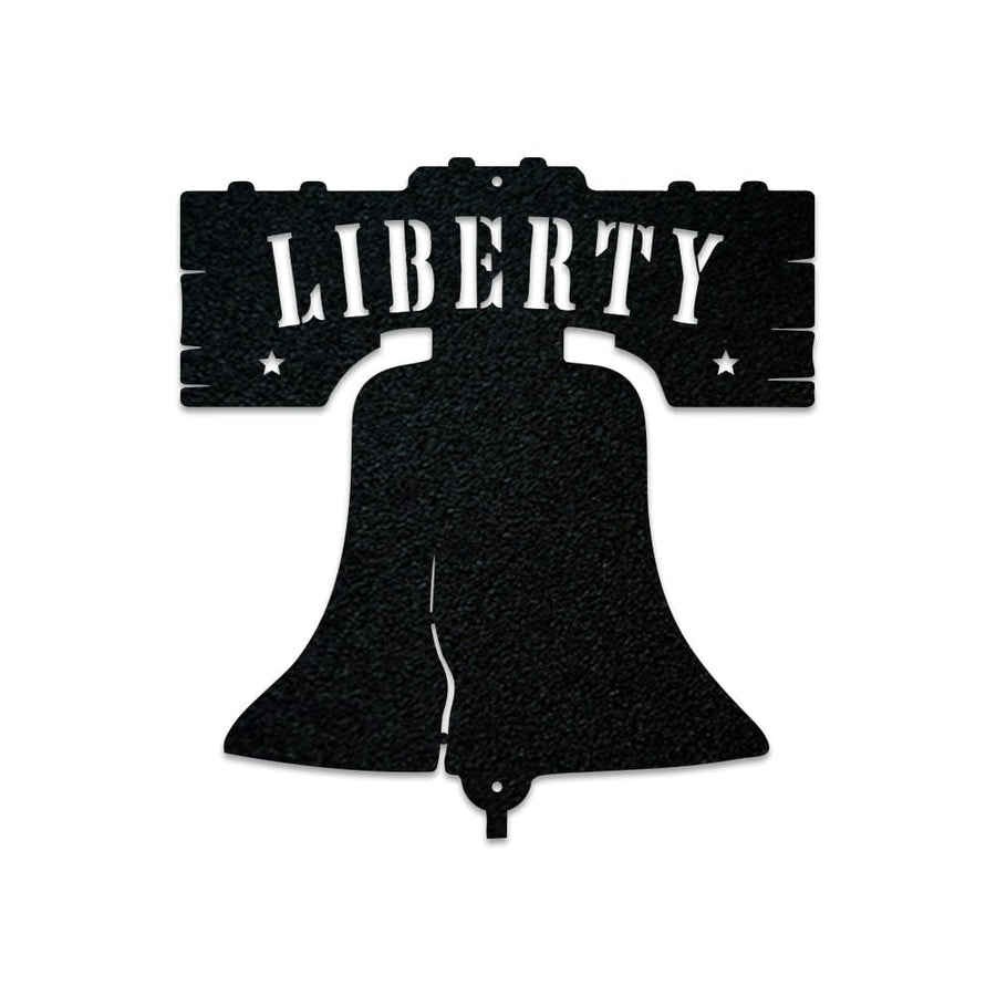 Liberty Bell Metal Sign - Custom Monogram Outdoor Powder Coated Decor