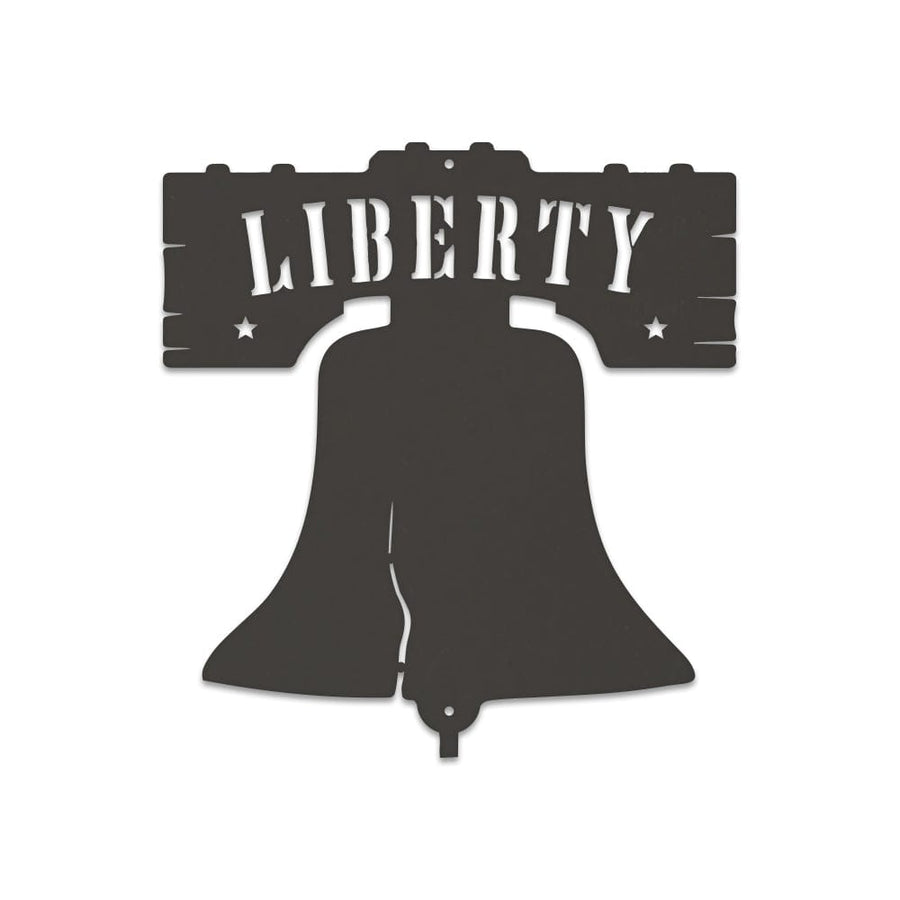 Liberty Bell Metal Sign - Custom Monogram Outdoor Powder Coated Decor
