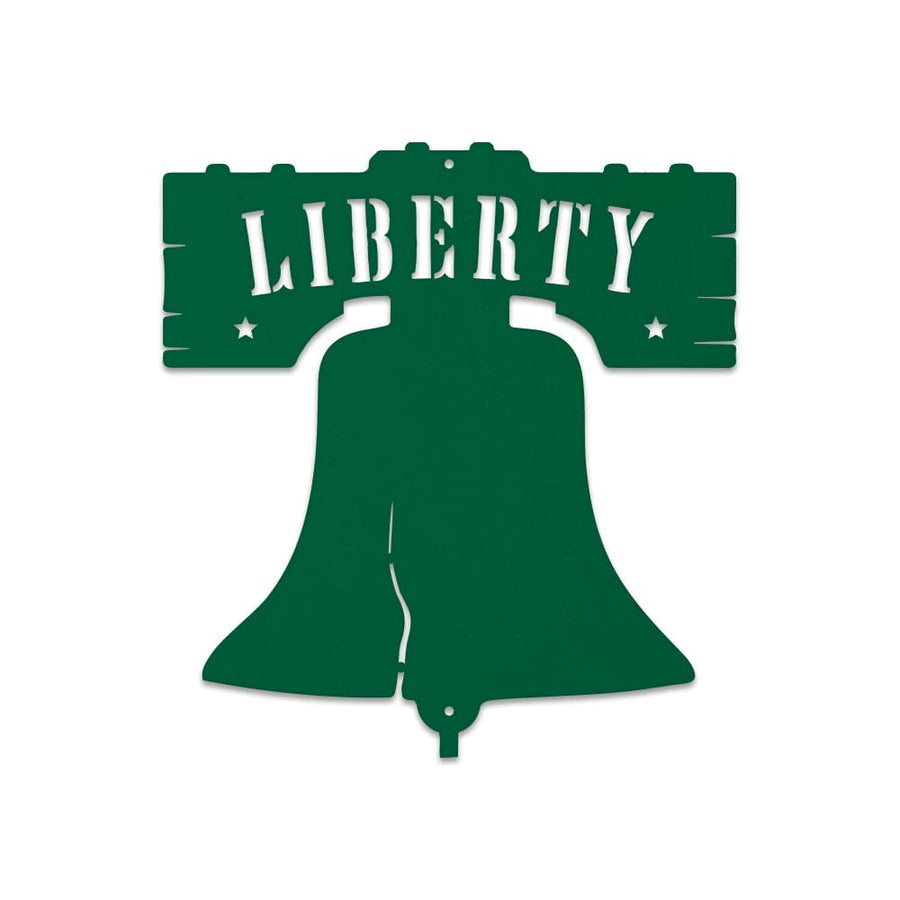 Liberty Bell Metal Sign - Custom Monogram Outdoor Powder Coated Decor