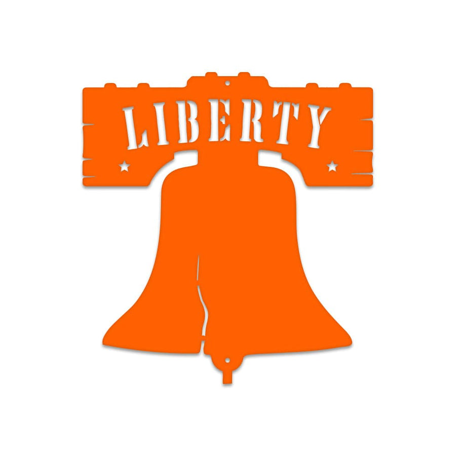 Liberty Bell Metal Sign - Custom Monogram Outdoor Powder Coated Decor