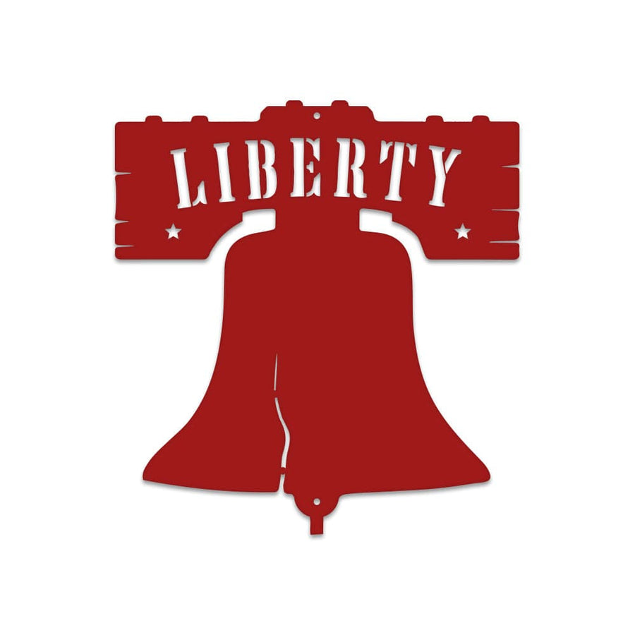 Liberty Bell Metal Sign - Custom Monogram Outdoor Powder Coated Decor
