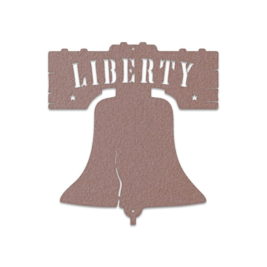 Liberty Bell Metal Sign - Custom Monogram Outdoor Powder Coated Decor