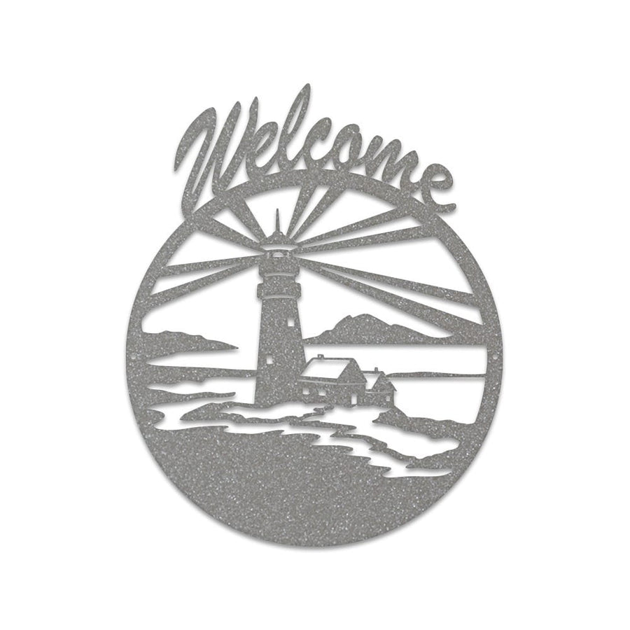 Lighthouse Welcome Sign | Metal  Sign Outdoor | Weatherproof Sign | Seashore Sign | Metal Sign