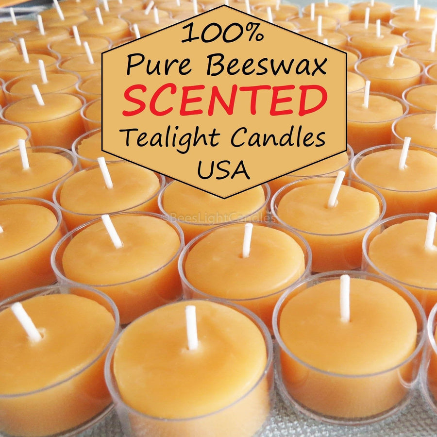 Lime & Coconut Scented Beeswax Tealights