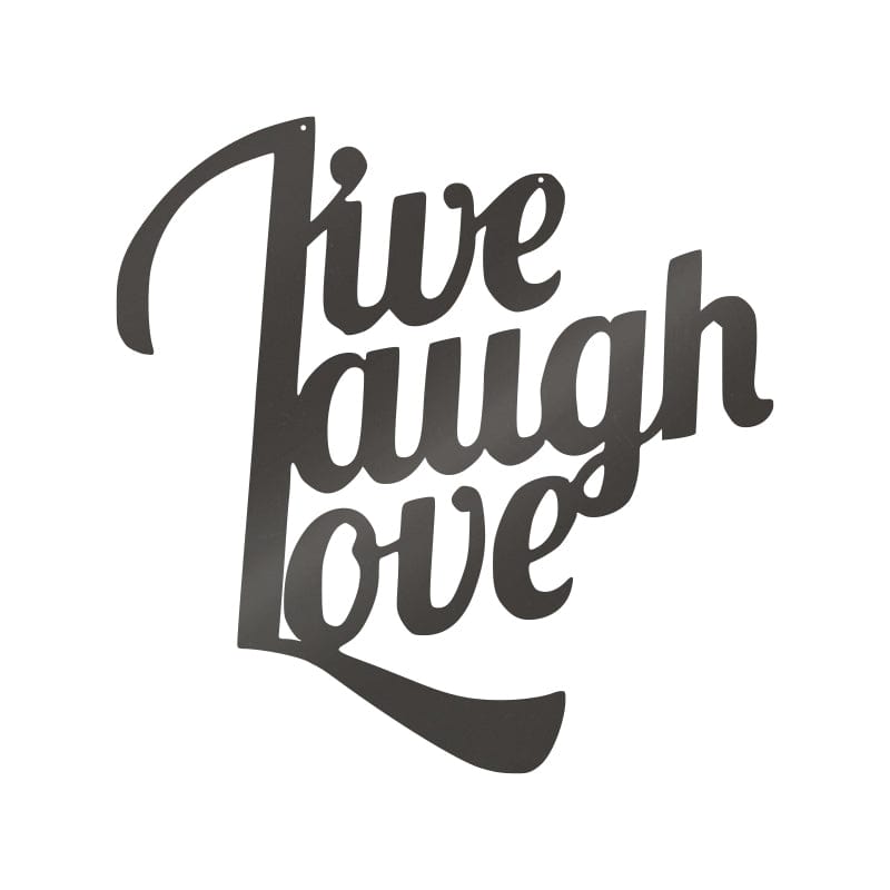 Live Laugh Love Metal Sign - Powder Coated 16-Gauge Steel Home Decor