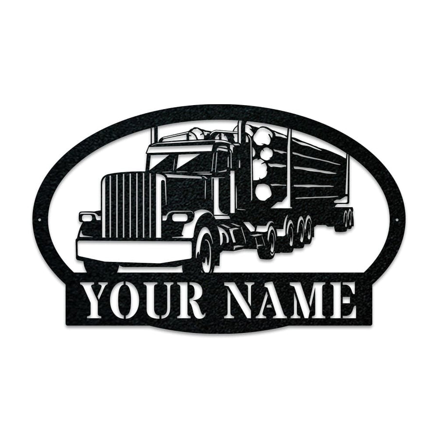 Logging Truck Monogram