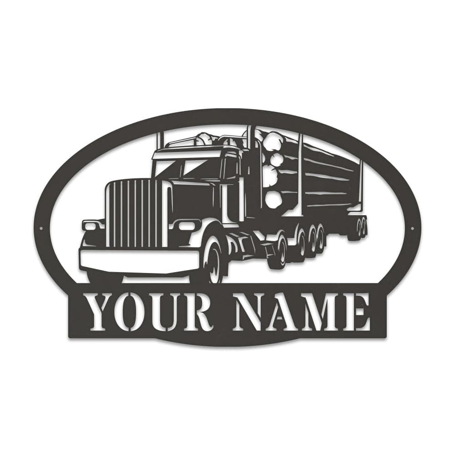 Logging Truck Monogram