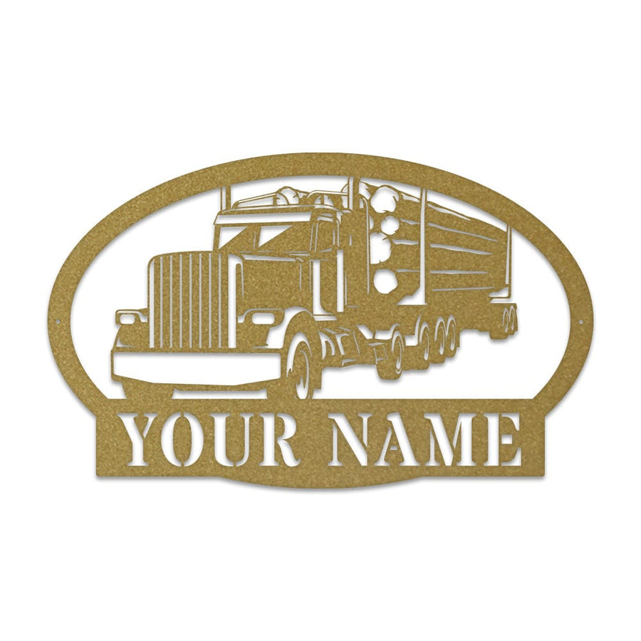 Logging Truck Monogram