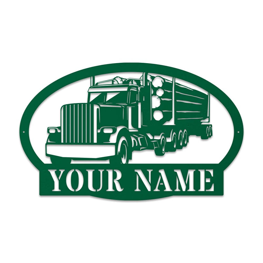 Logging Truck Monogram